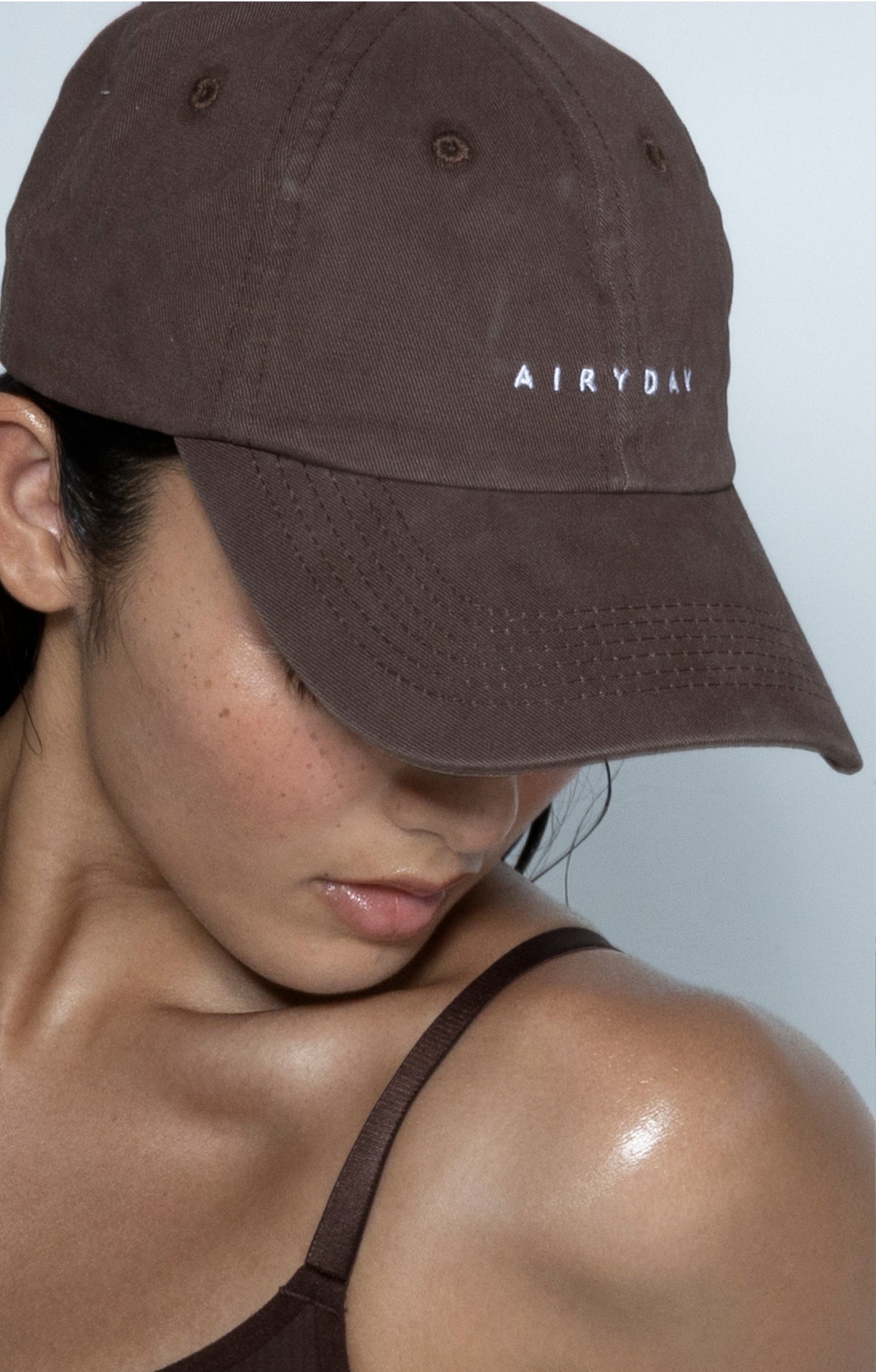 Cotton Logo Hat - Chocolate