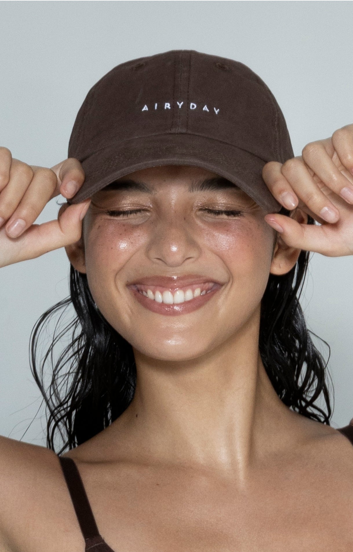 Cotton Logo Hat - Chocolate